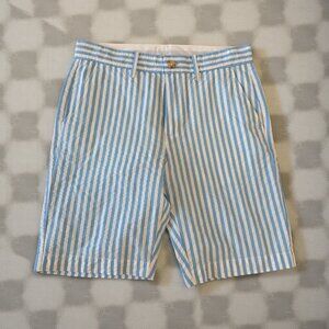 CREWCUTS Boys Blue White Striped Shorts Size 14